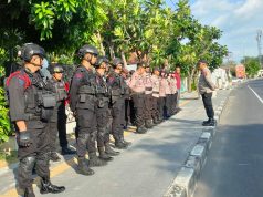 Subsatgas Preventif tetap Siaga: Amankan latihan Timnas Jepang di Lapangan Banyuanyar