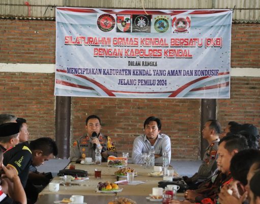 Eratkan Sinergi Jelang Pemilu 2024, Kapolres Kendal Jalin Silaturahmi Bersama Ormas Se-Kabupaten Kendal