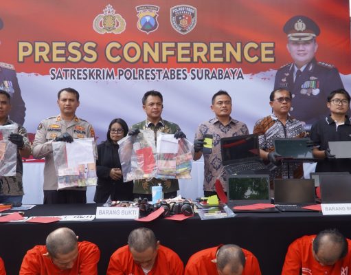 Polisi Berhasil Ungkap Kasus Pembobol Perumahan Elite di Surabaya Lima Tersangka Diamankan