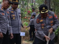 Lestarikan Hutan Polres Tulungagung Tanam Pohon Di Desa Nglurup