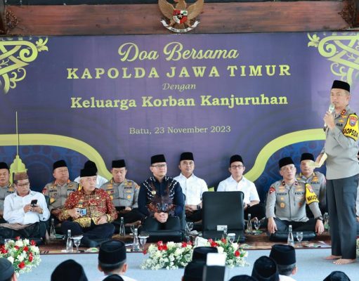 Kapolda Jatim Gelar Doa Bersama Dengan Keluarga Korban Kanjuruhan