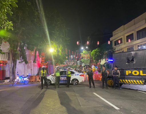 Cegah Kejahatan Jalanan Polres Pelabuhan Tanjung Perak Gelar Patroli Skala Besar