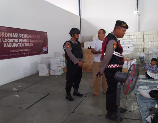 Jelang Pemilu 2024 Polres Tuban Tingkatkan Patroli Obyek Vital