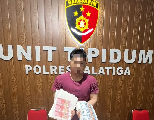 Pelaku Pengirim Uang Palsu Berhasil Diringkus Resmob Polres Salatiga