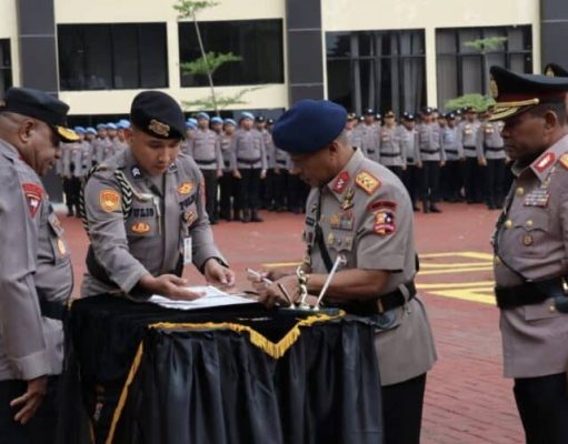 Wakapolda Papua Gelar Sertijab Sejumlah Perwira Dan Berikan Pesan Penting