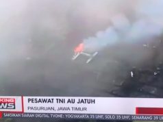 Pesawat TNI-AU Jatuh diwilayah Pasuruan