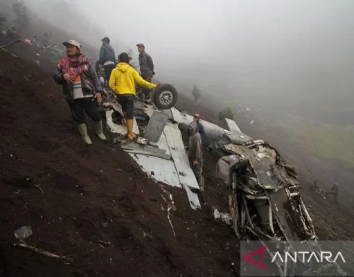 TNI-AU Nyatakan Evakuasi Badan Pesawat Super Tucano Terkendala Cuaca