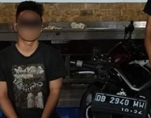 Aksi Curanmor di Matali Terekam CCTV, Terduga Pelaku Diringkus Polres Kotamobagu