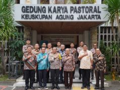 Ciptakan Pemilu Damai, Kasatgaspus Preemtif Operasi Mantap Brata 2023 -2024 Kunjungi Gereja Katedral