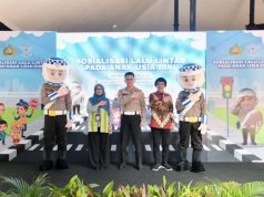 Kakorlantas Launching Pollman, Sosialisasi Lalu Lintas pada Anak Usia Dini