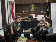 Perkuat Sinergitas TNI-Polri, Kapolda Banten Kunjungi Danrem 064 Maulana Yusuf
