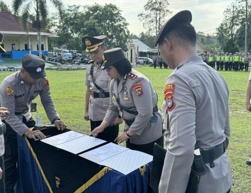 Anggota Polwan Polres Bangka Kompol Ayu Kusumaningrum Resmi Jabat Wakapolres