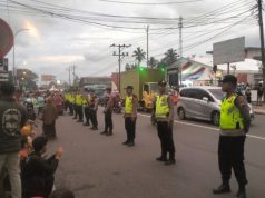 Polres Salatiga Sterilkan Lokasi Areal Terminal Salatiga Yang Akan Diresmikan Presiden RI Ir.H.Jokowi