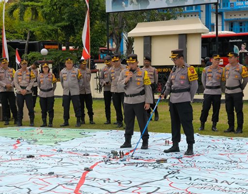 Gelar Tactical Floor Game ; Ops Aman Bacuya Satgaspamwil Jateng Perkuat Strategi Pengamanan