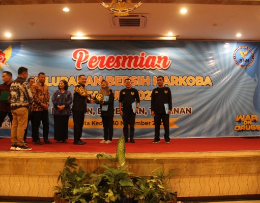 Polres Kediri Kota Bersama Forkopimda Resmikan Kelurahan Bersih Narkoba