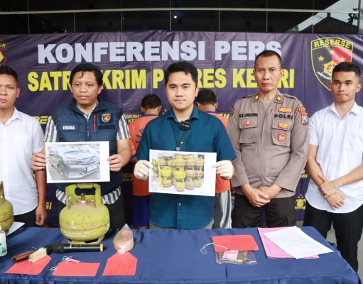 Tim Resmob Sareskrim Polres Kediri Berhasil Ringkus Komplotan Pencuri Tabung Gas