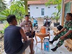 Anggota Polsek Pegandon Beri Imbauan Kamtibmas Pemilu 2024 Kepada Karang Taruna Desa Dawungsari