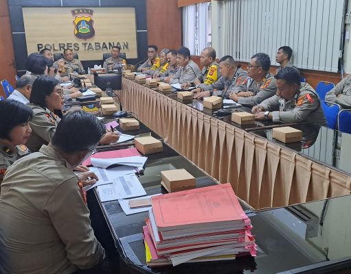 Wakapolres Tabanan Dampingi Itwasda Kegiatan Operasi Mantap Brata dan Pembangunan Rumah Dinas Satpas