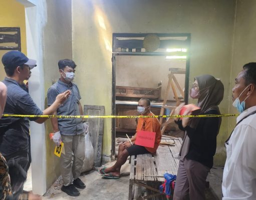 Polres Blitar Kota Gelar Rekonstruksi Pembunuhan di Bacem Ponggok , 21 Adegan di Peragakan