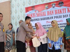 Polres Nganjuk Kembali Gelar Bakti Sosial dan Pengobatan Gratis untuk Warga Kwagean
