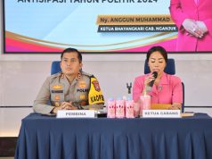 Tatap Muka Bersama Bhayangkari, Kapolres Nganjuk Ajak Dukung Suami untuk Jaga Netralitas Selama Pemilu 2024