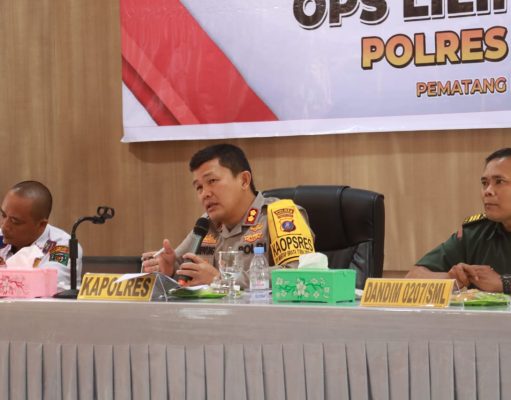 Polres Simalungun Gelar Rakor Lintas Sektoral Jelang Natal 2023 dan Tahun Baru 2024
