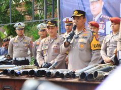 Jelang Nataru Polres Tuban Amankan Ratusan Kendaraan Roda Dua Berknalpot Brong