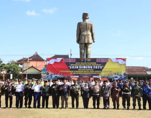 Hadiri Apel Gelar Pasukan Operasi Kepolisian Terpusat “Lilin Semeru 2023”, Ini Pesan Dandim 0808/Blitar