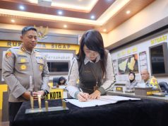 Polres Blitar Kota Tanda Tangan MOU Dengan Pihak Bank