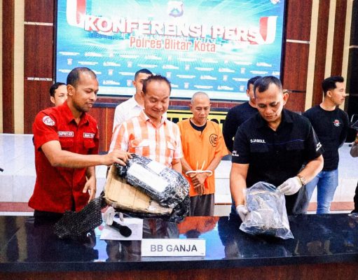 Sat Narkoba Polresta Blitar Ungkap Kasus Narkotika Jenis Ganja