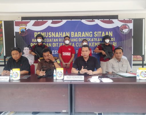 Jelang Nataru Polda Jateng Musnahkan Barang Bukti Hasil Sitaan KRYD