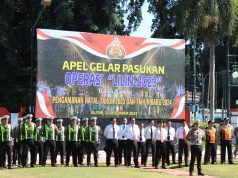 Amankan Nataru, Polresta Blitar Laksanakan Apel Gelar Pasukan Ops Lilin Semeru 2023