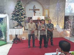 Jamin Rasa Aman Selama Nataru, Kapolsek Dlanggu Bersama Forkopimca Sapa Jemaat GKJW
