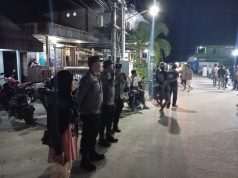 Giat Personil OMB Polsek Muara Badak Hadir Melakukan Pengamanan Kampanye