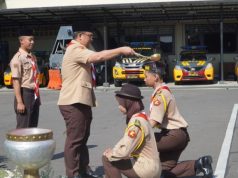 Polres Semarang Gelar Pelantikan Saka Bhayangkara dan Sampaikan Pesan