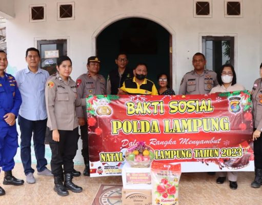 Sambut Natal, Polresta Bandar Lampung Gelar Bakti Sosial