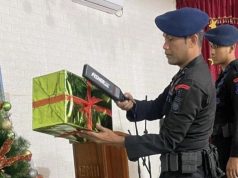 Gegana Brimob Lakukan Sterilisasi Gereja di Aceh Barat