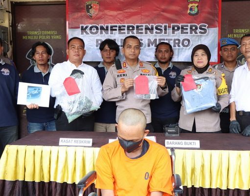 Team Tekab 308 Sat Reskrim Polres Metro Tangkap Pelaku Curat Uang 720 Juta Rupiah