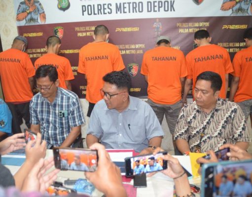 Sering Beraksi Resahkan Warga, 6 Pelaku Curanmor Berhasil Diringkus Polres Depok