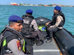 Jaga Situasi Kamtibmas Satgas Polairud OMB Patroli Laut