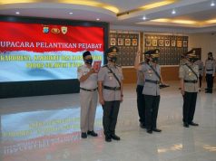 Kapolda Sulut Lantik Tiga Pejabat Baru