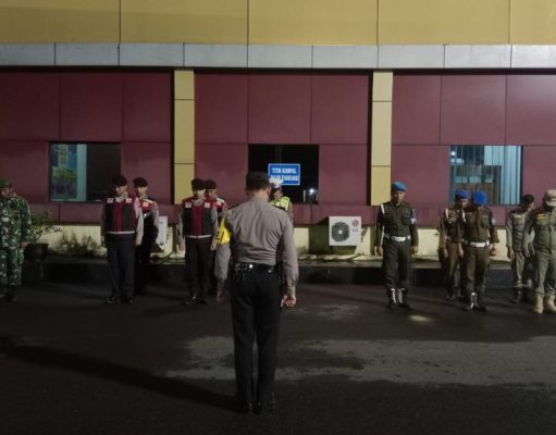 Dalam Rangka Ops Mantap Brata Toba 2023-2024, Polres Sibolga Melaksanakan Patroli Gabungan Tiga Pilar