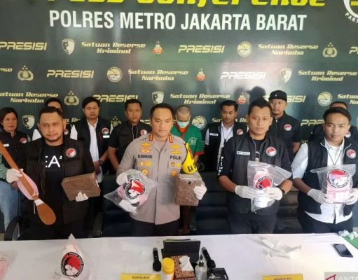 Pabrik Narkoba di Cengkareng di Grebeg Polres Jakbar