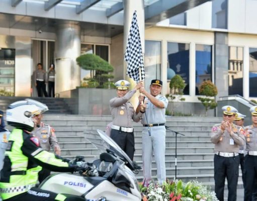 Kakorlantas Polri Lepas Tim Pamatwil Operasi Lilin 2023