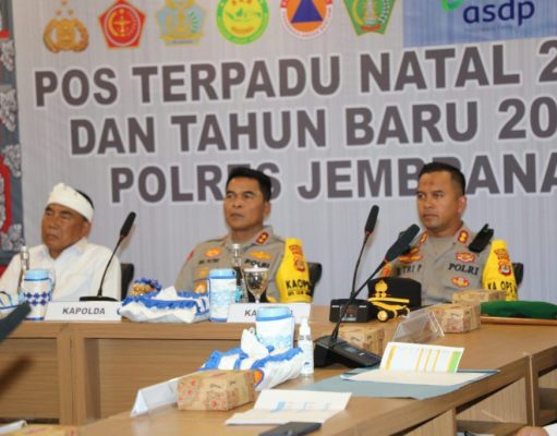 Kapolda Mengikuti Release Akhir Tahun Kapolri dan Meninjau Pelabuhan Gilimanuk