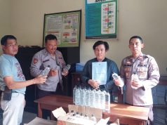 Upaya Preventif Polsek Dlanggu, Tekan Peredaran Miras Diwilayah Hukum