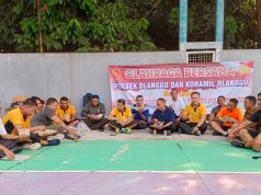 Guyub Rukun TNI Polri dengan Olahraga Bersama dalam Pertandingan Tenis