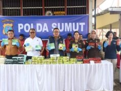 Polda Sumut Musnahkan 57,77 Kg Sabu dan 10 Kg Ganja, Selamatkan Ratusan Ribu Masyarakat