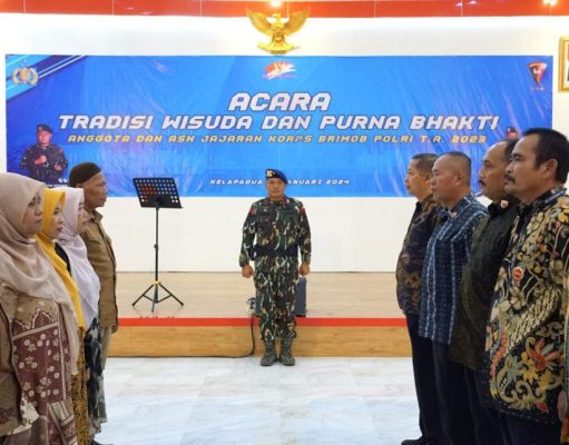 Korbrimob Polri Gelar Acara Tradisi Wisuda dan Purna Bhakti