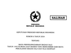 Pemerintah Terbitkan Keppres Biaya Penyelenggaraan Ibadah Haji 1445 H